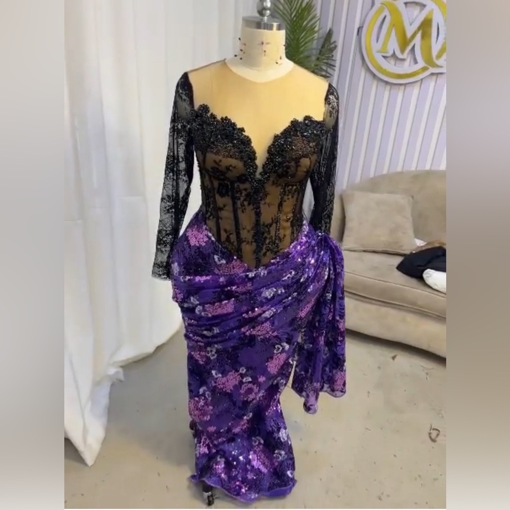Beautiful Purple/black dress